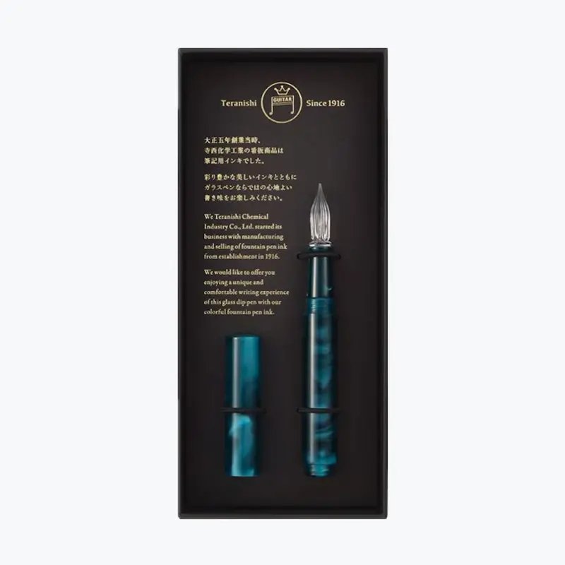 Teranishi - Calligraphy Pen - Glass Nib - Cosmo - Green 1