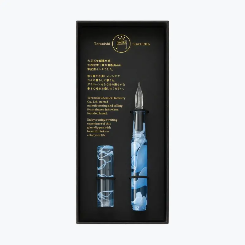 Teranishi - Calligraphy Pen - Glass Nib - Ice Blue 1