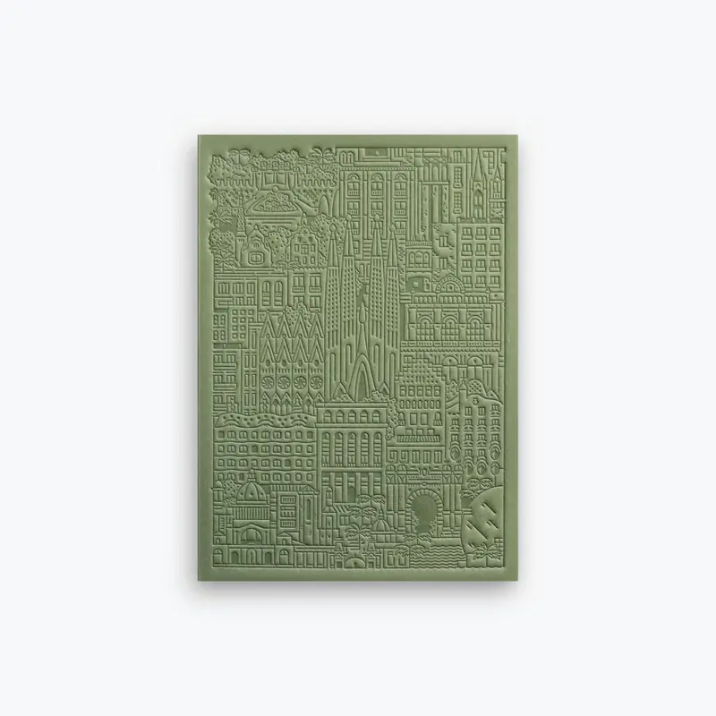The City Works - Notebook - Barcelona - B6 - Green 1