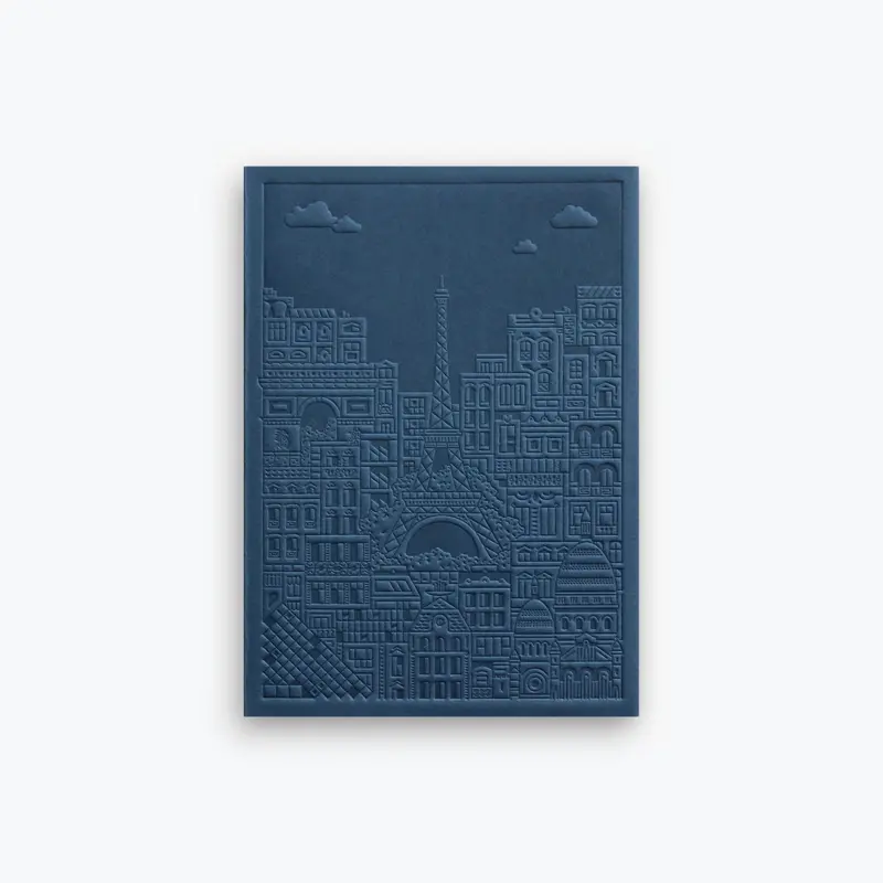 The City Works - Notebook - Paris - B6 - Blue 1