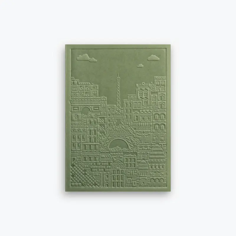 The City Works - Notebook - Paris - B6 - Green 1