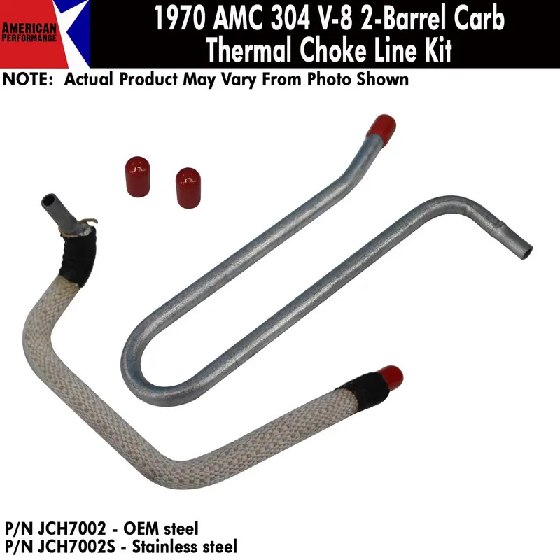 Thermal Choke Lines, 304 W/2-Barrel Carburetor, 1970 Amc Javelin (Oe Steel Or Stainless) Drop Ships In Approx. 4-6 Weeks 1