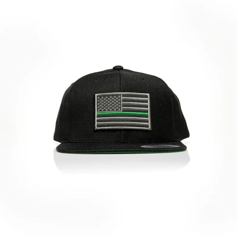 Thin Green Line Patch Snapback 1