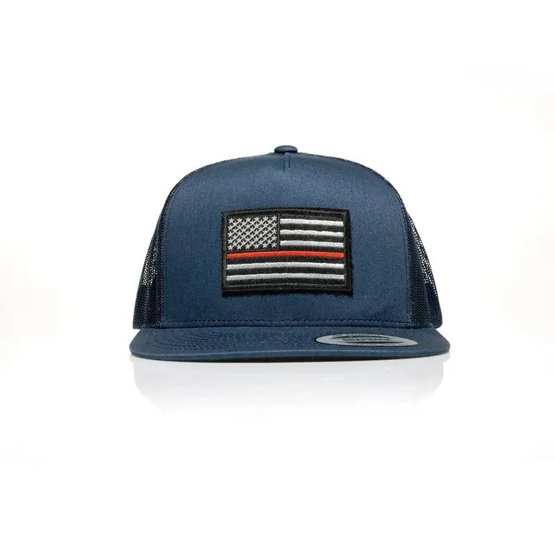 Thin Red Line Patch Trucker 1