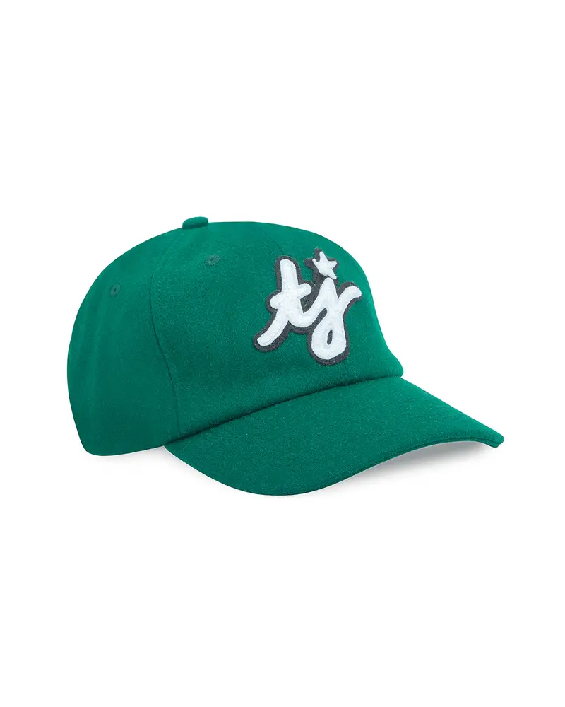 Tj Initials Wool Green Cap 1