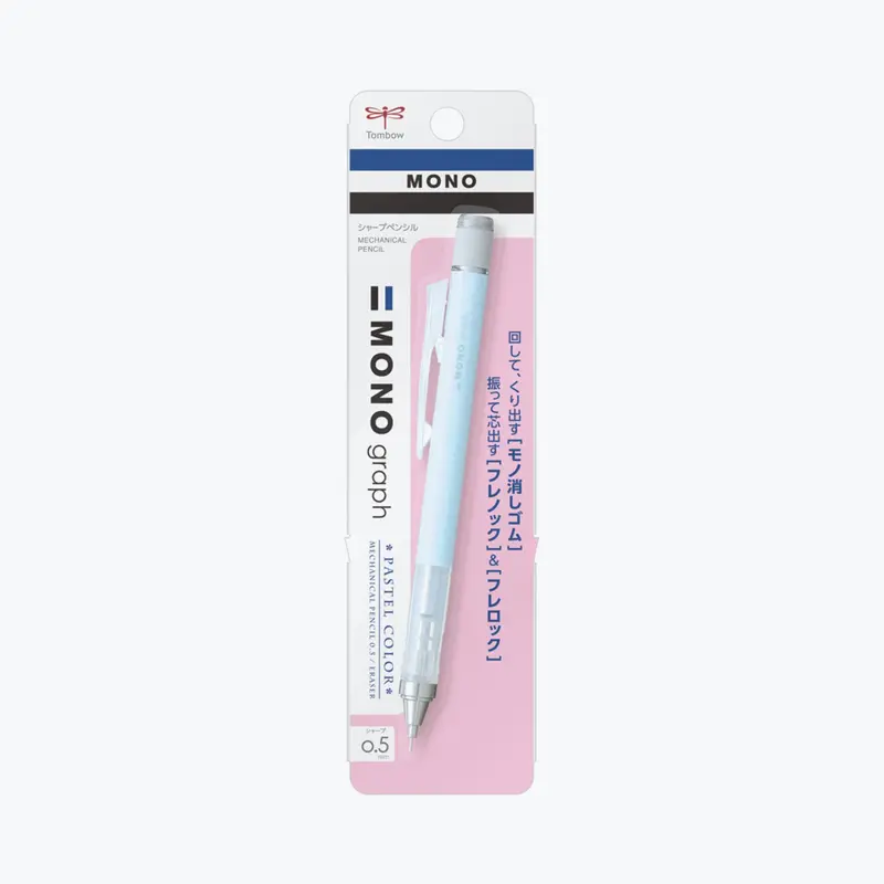 Tombow - Mechanical Pencil - Mono Graph 0.5Mm - Pastel - Ice Blue 1