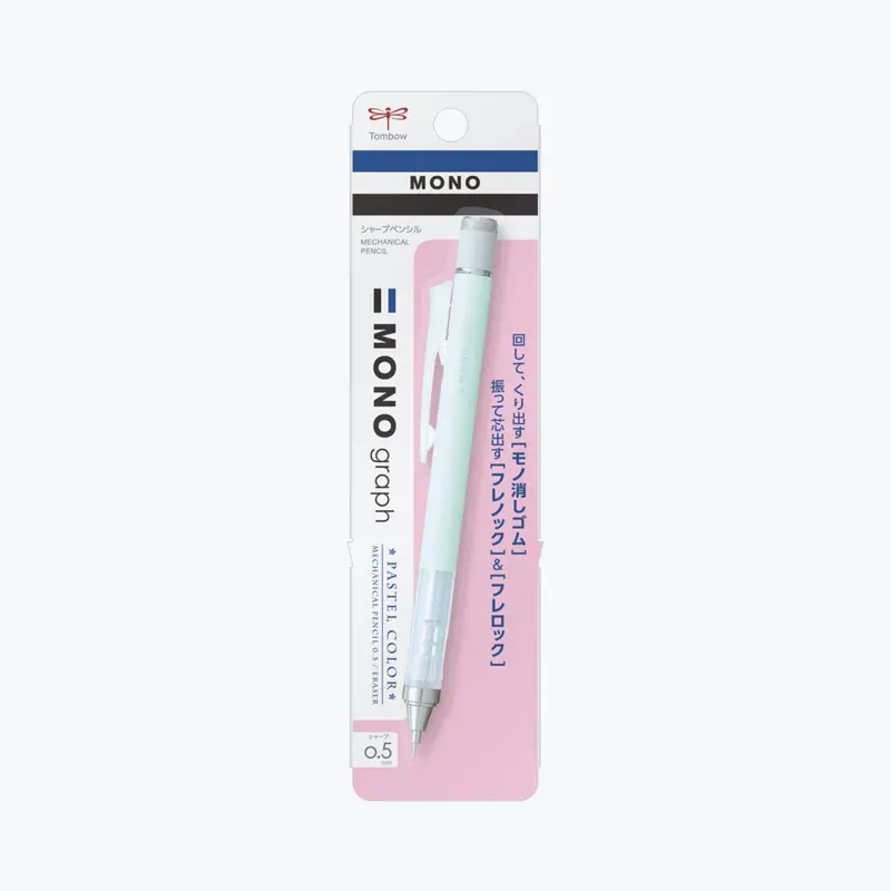 Tombow - Mechanical Pencil - Mono Graph 0.5Mm - Pastel - Mint Green 1