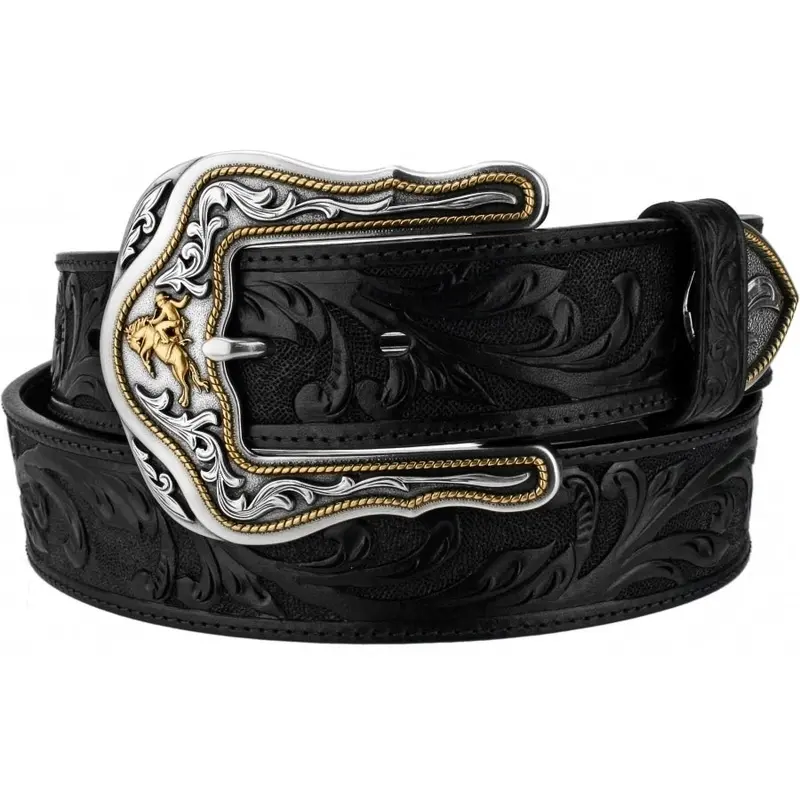 Tony Lama Black Westerly Ride Belt 1