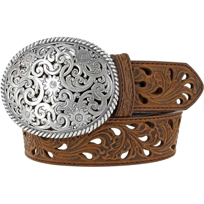 Tony Lama Pierced Filigree Trophy Belt 1