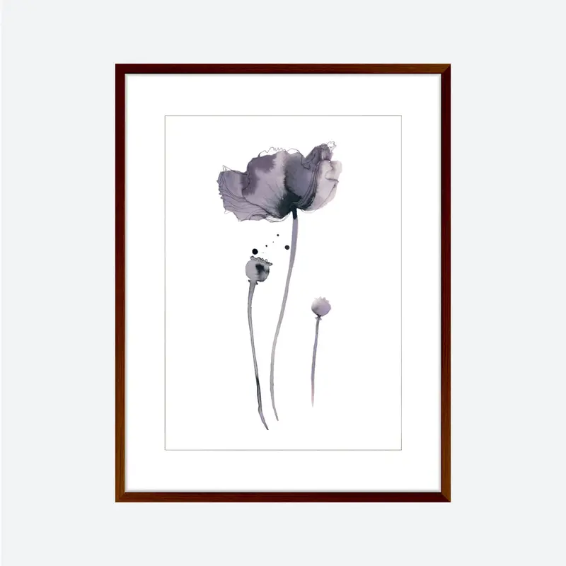 Toril Baekmark - Fine Art Prints - Flower Poster No.8 1