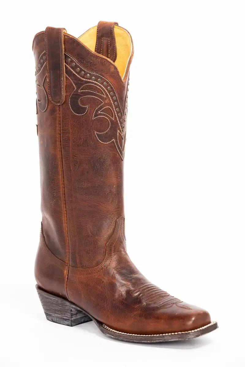 Tough Cookie Brown Western Boots - Fashion Square Toe 1