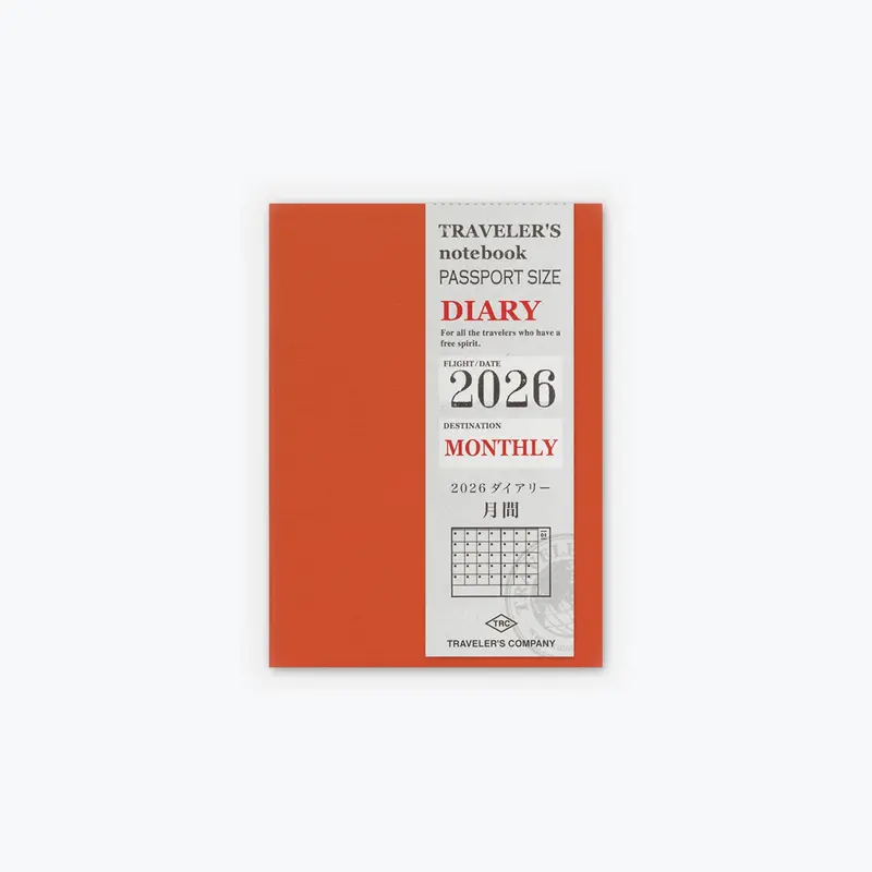 Traveler's Company - 2026 Diary - Insert - Passport - Monthly 1