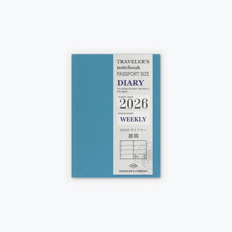 Traveler's Company - 2026 Diary - Insert - Passport - Weekly 1
