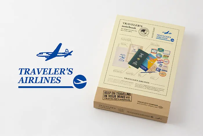 Traveler's Company - Traveler's Notebook - Limited Set 2022 - Traveler's Airlines 1