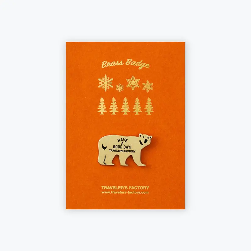 Traveler's Factory - Brass Badge - Bear 1