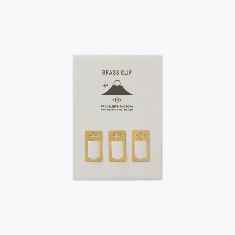 Traveler's Factory - Clips - Brass - Airplane 1