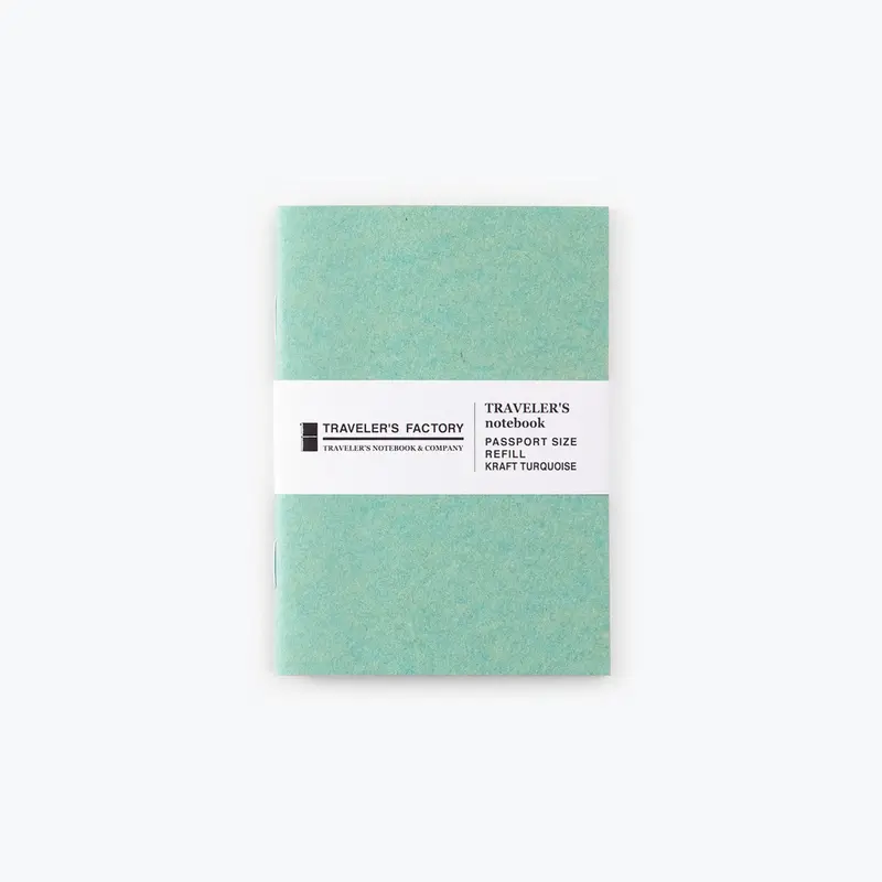 Traveler's Factory - Insert - Passport - Kraft Turquoise 1