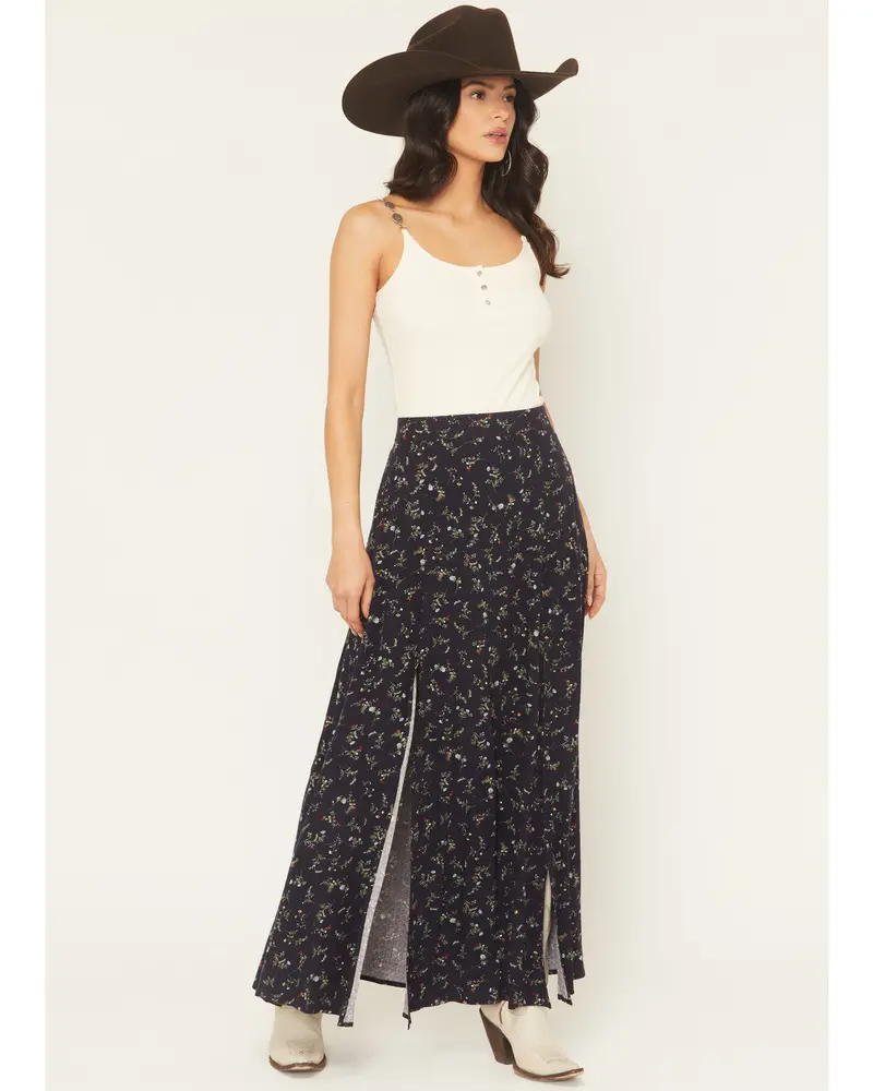 Trinity Ditsy Floral Print Maxi Skirt 2