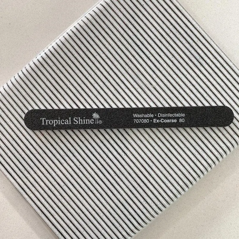 Tropical Nail File 80 Black (Bag/ 50 Pcs) 1