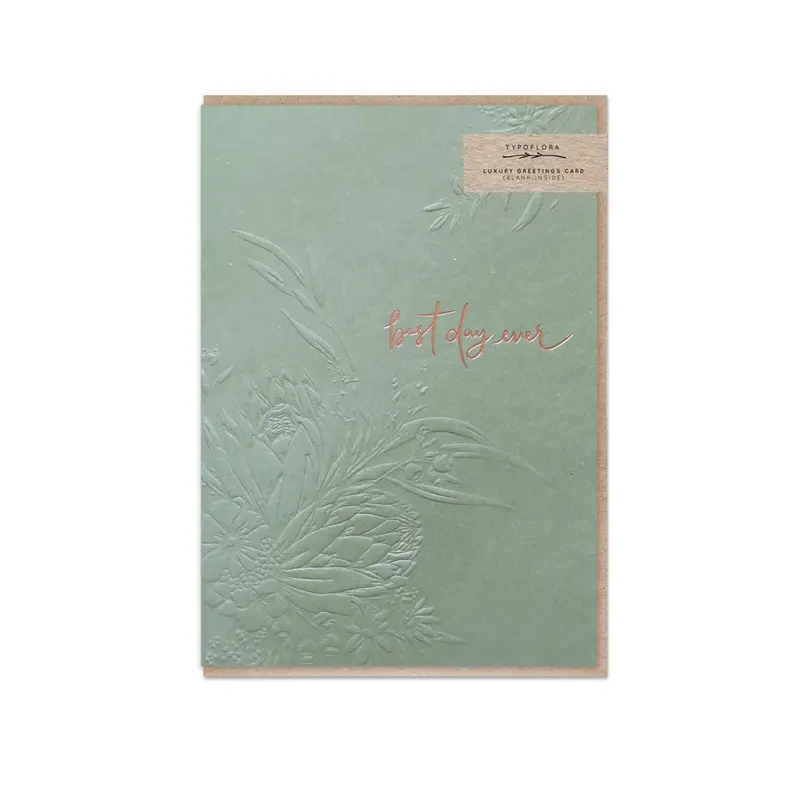 Typoflora - Card - Best Day Ever 1