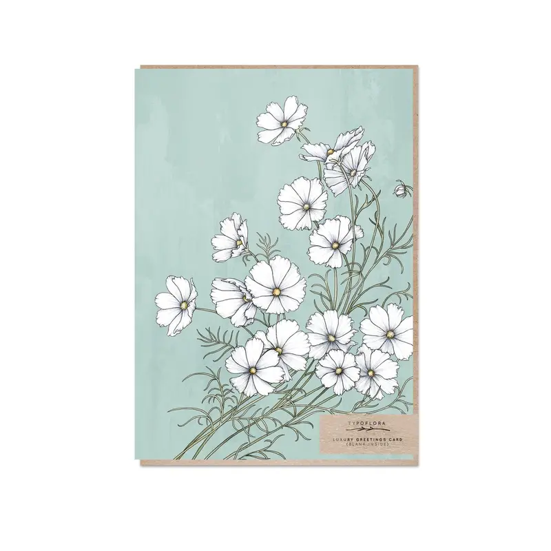 Typoflora - Card - Cosmos 1