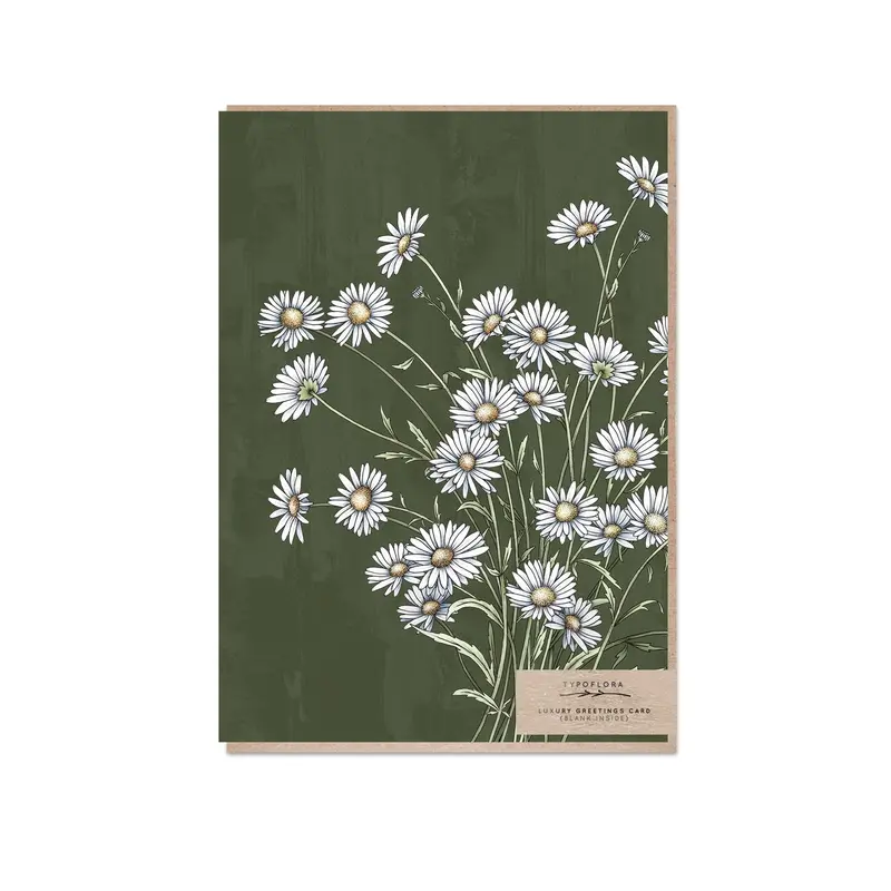 Typoflora - Card - Daisies 1