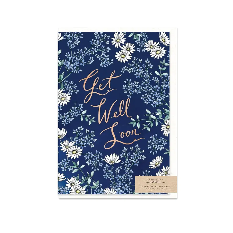 Typoflora - Card - Ditsy Get Well 1