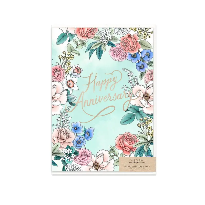 Typoflora - Card - Garden Anniversary 1