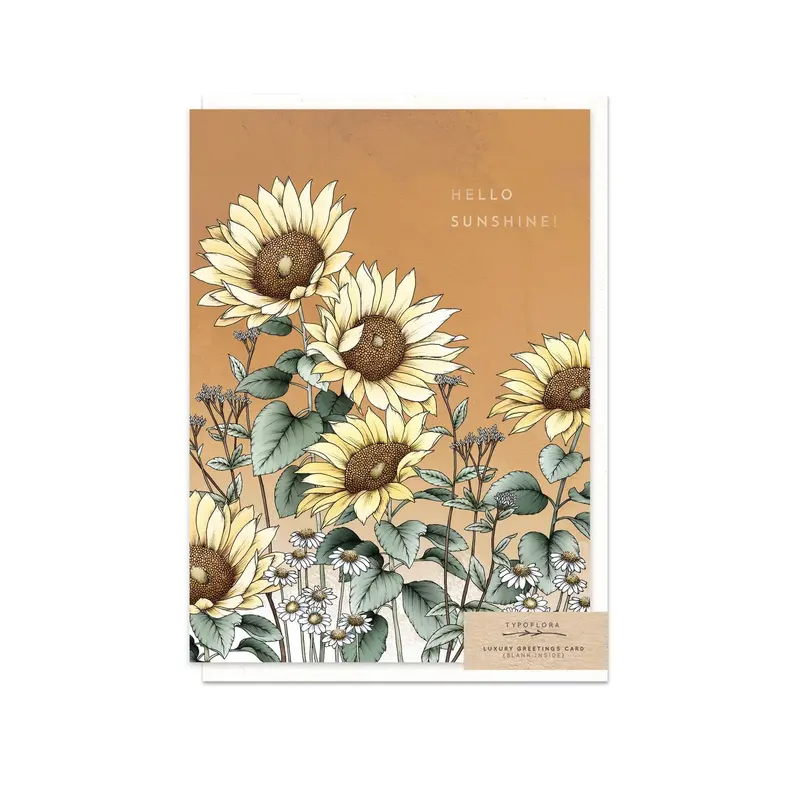 Typoflora - Card - Hello Sunshine 1