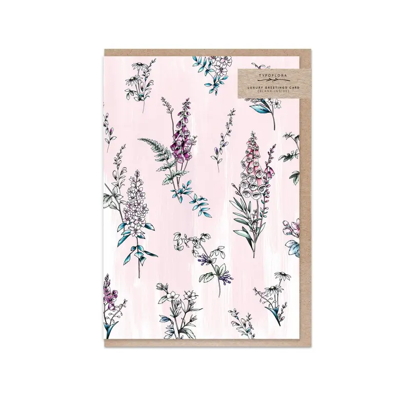 Typoflora - Card - Lilac Botanical 1