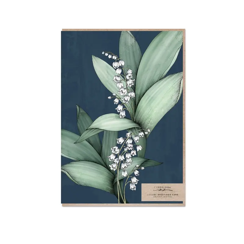 Typoflora - Card - Lily Of Valley 1