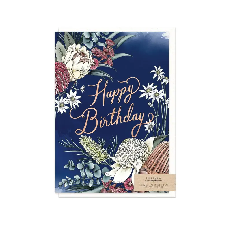 Typoflora - Card - Natives Happy Birthday 1