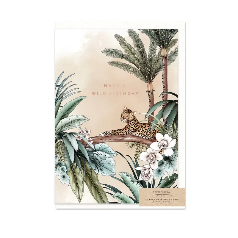 Typoflora - Card - Wild Birthday 1