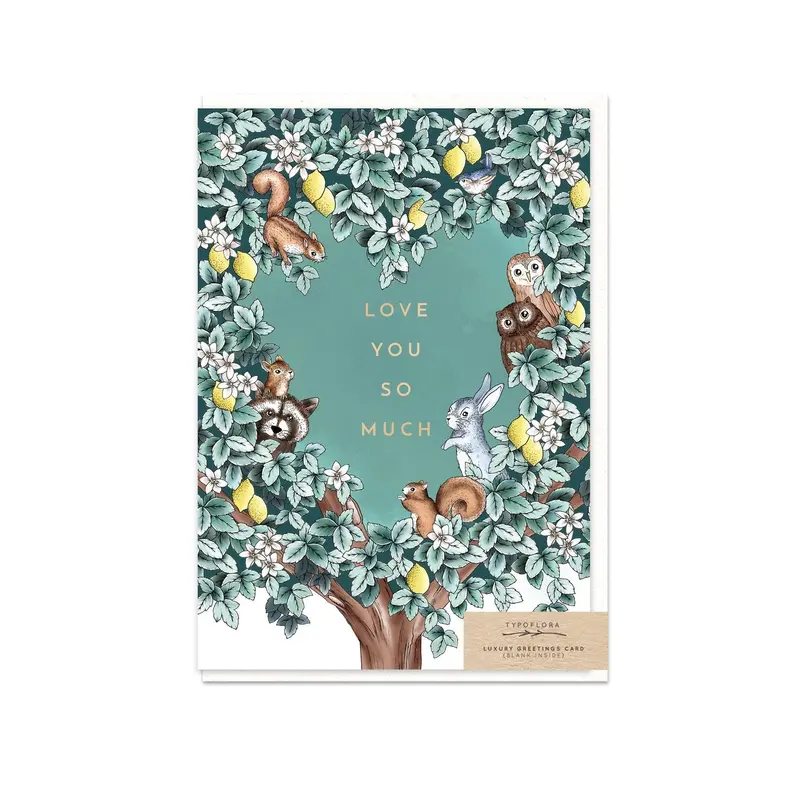 Typoflora - Card - Woodland Love You 1