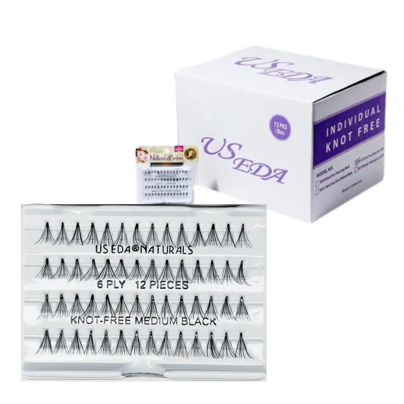Us Eda Natural Lash 12-Piece | Medium - Box/72 Pans 1