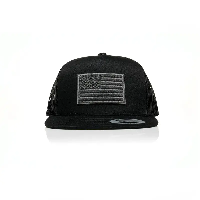Usa Black Flag Patch Trucker 1