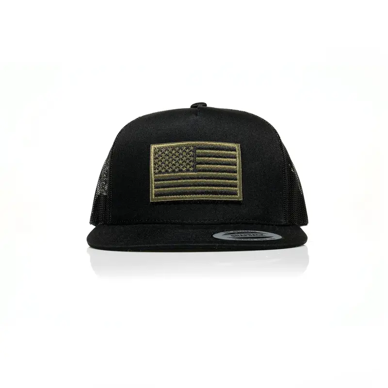 Usa Green Flag Patch Trucker 1