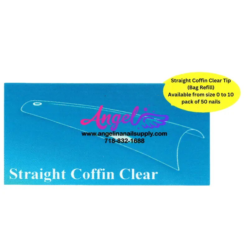 Usn Straight Coffin Clear Tip (Bag Refill) 1