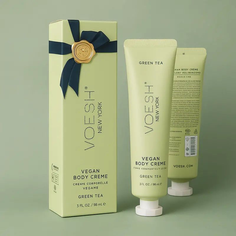 Voesh Green Tea Supple Vegan Body & Hand Creme 3 Fl.Oz. 1