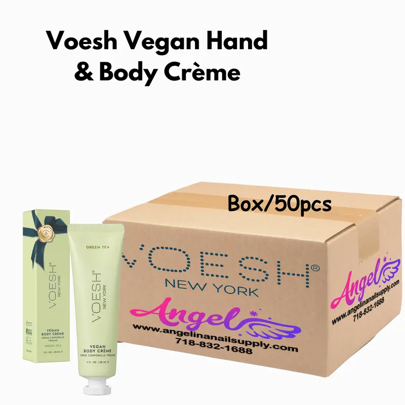 Voesh Green Tea Supple Vegan Body & Hand Creme 3 Fl.Oz. (Box/50 Pcs) 1