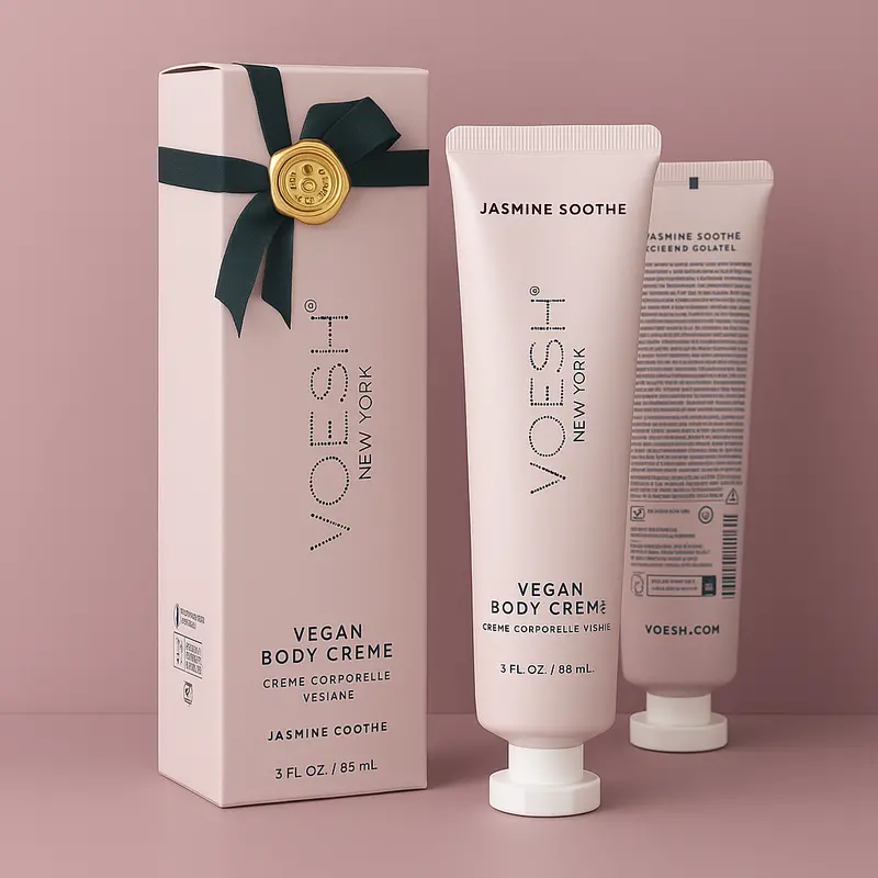 Voesh Jasmine Soothe Vegan Body & Hand Creme 3 Fl.Oz. 1