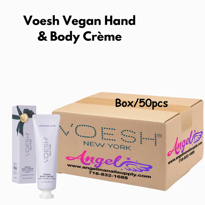 Voesh Lavender Relieve Vegan Body & Hand Creme 3 Fl.Oz. (Box/50 Pcs) 1