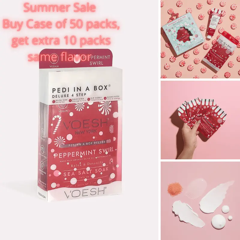 Voesh Peppermint Swirl (Case Of 50 Packs + Get Extra 10 Packs Free Same Flavor) 1
