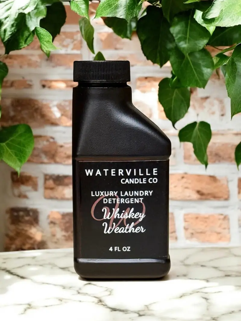 Waterville Candle Co. Luxury Laundry Detergent Sample 4Oz - Whiskey Weather 1