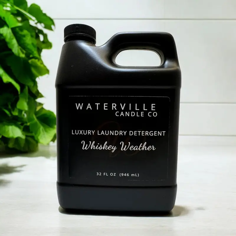 Waterville Candle Co. Luxury Liquid Laundry Detergent 32Oz - Whiskey Weather 1