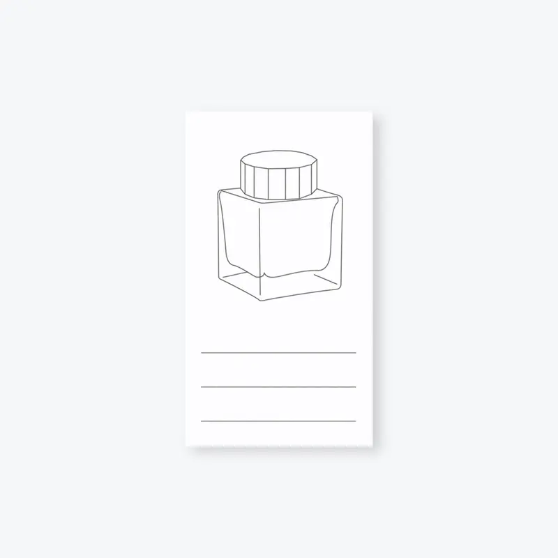 Wearingeul - Ink Swatch Cards - Bottle - Vertical 1