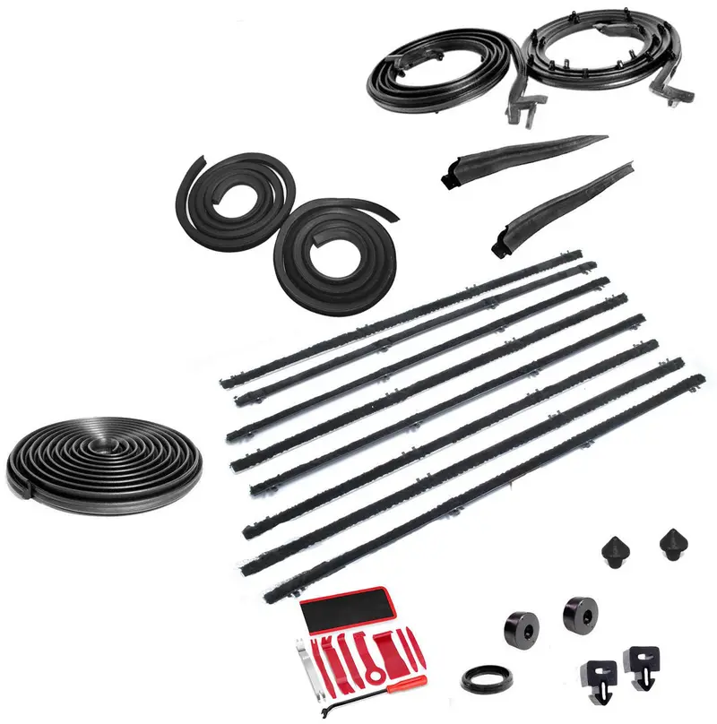 Weatherstrip Master Kit, 1964-69 Amc Rambler American, 1966-69 Rambler Rogue, 2-Door Hardtop, 31-Piece 1