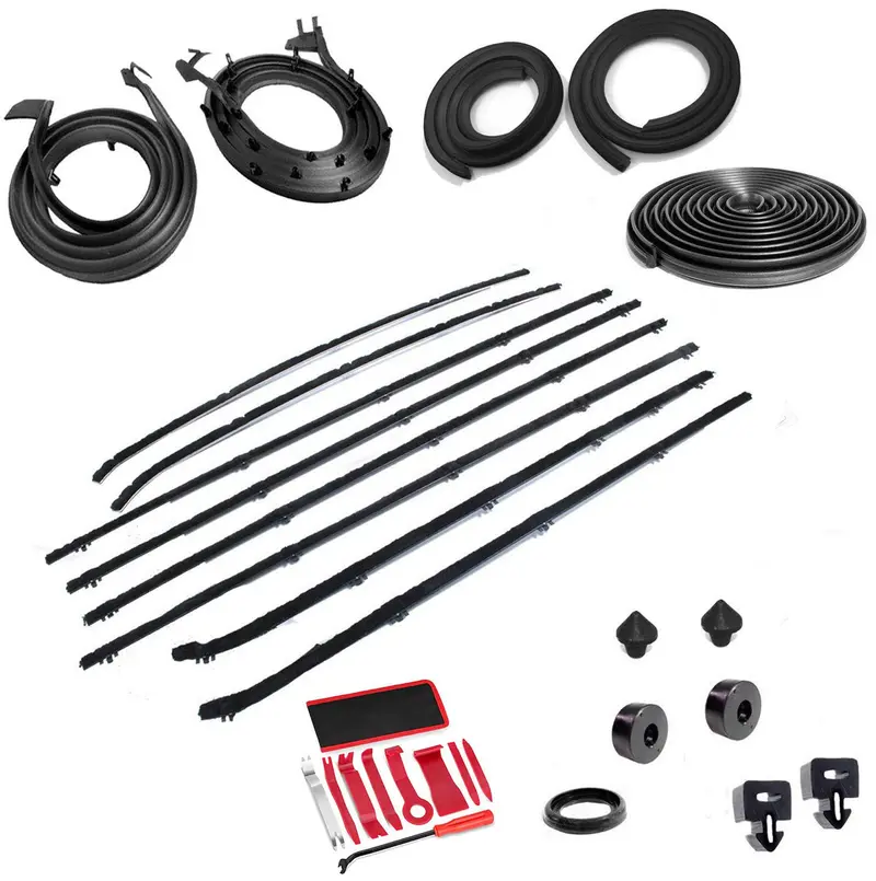 Weatherstrip Master Kit, 1964-69 Amc Rambler American, 2-Door Sedan, 29-Piece, Window Felts Ship Separately 1