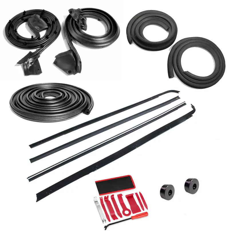 Weatherstrip Master Kit, Fits All 1975-80 Amc Pacers W/O Vent Wing Windows, 20-Piece, Window Felts Ship Separately 1