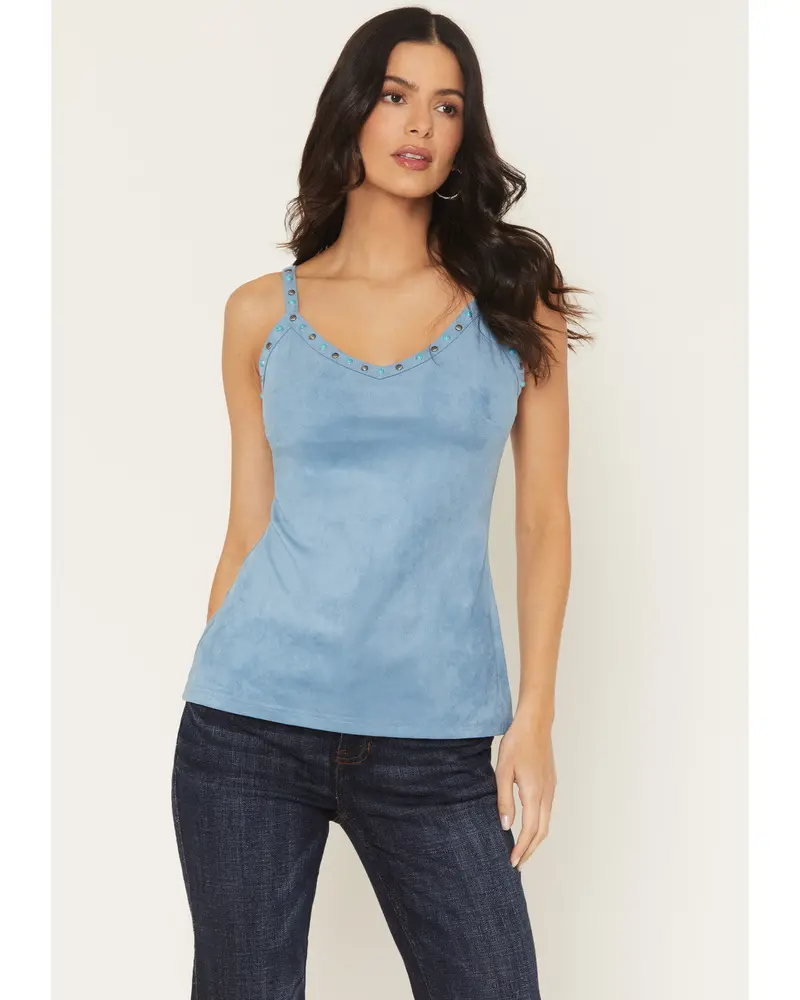 Weona Studded Faux Suede Cami 1